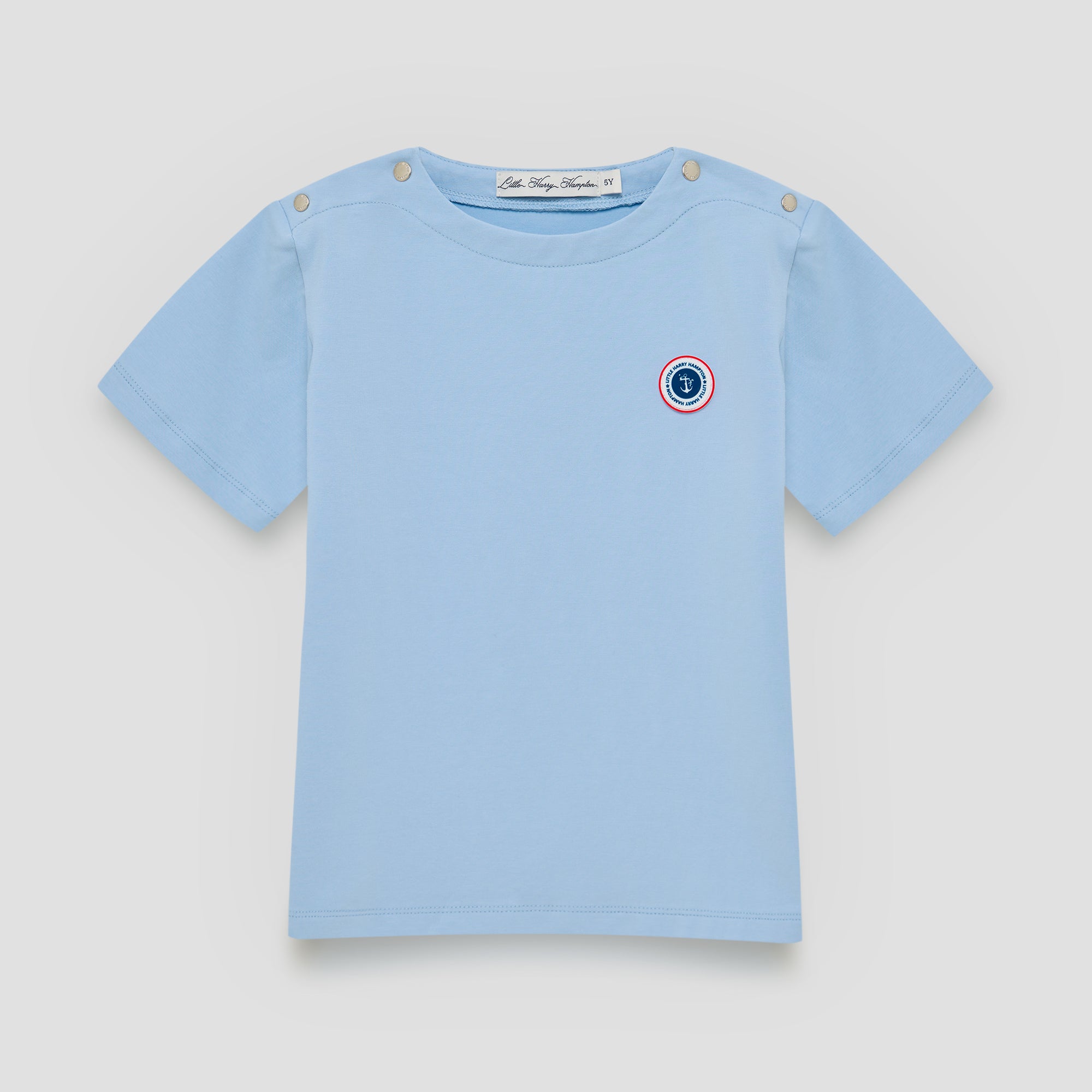 Little Blue Boat Neck S/S Tee