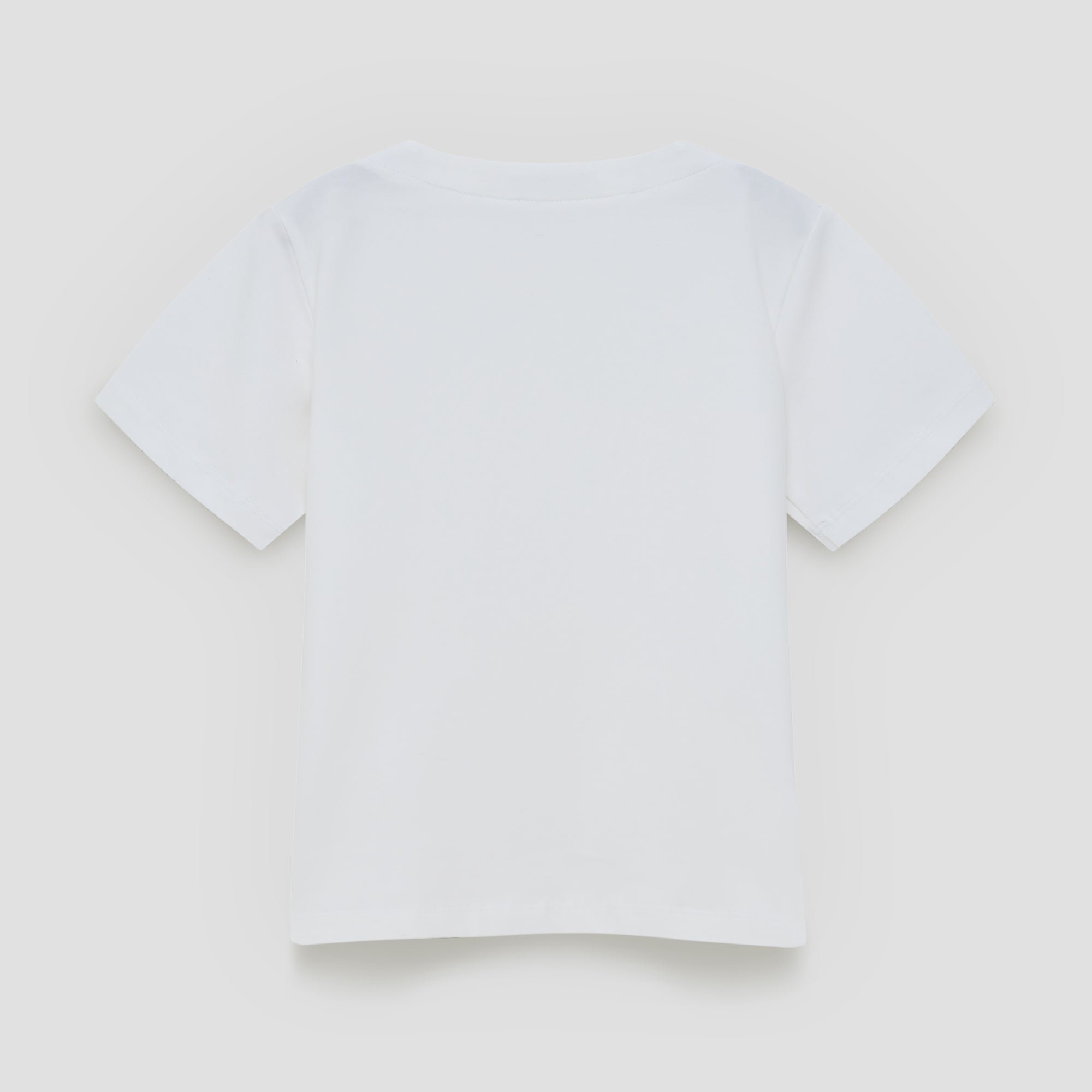 Little White Boat Neck S/S Tee