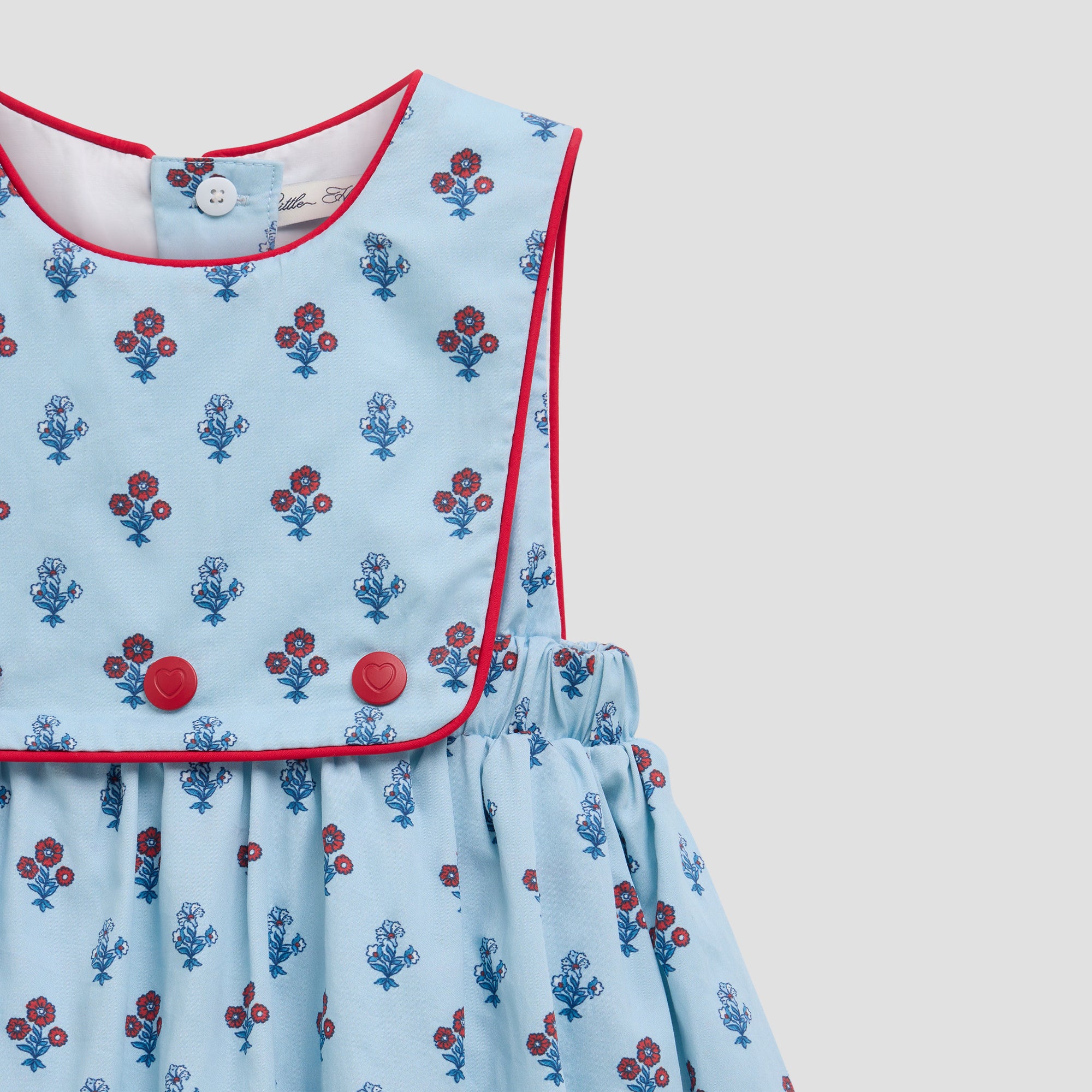 LITTLE BLUE PINAFORE DRESS