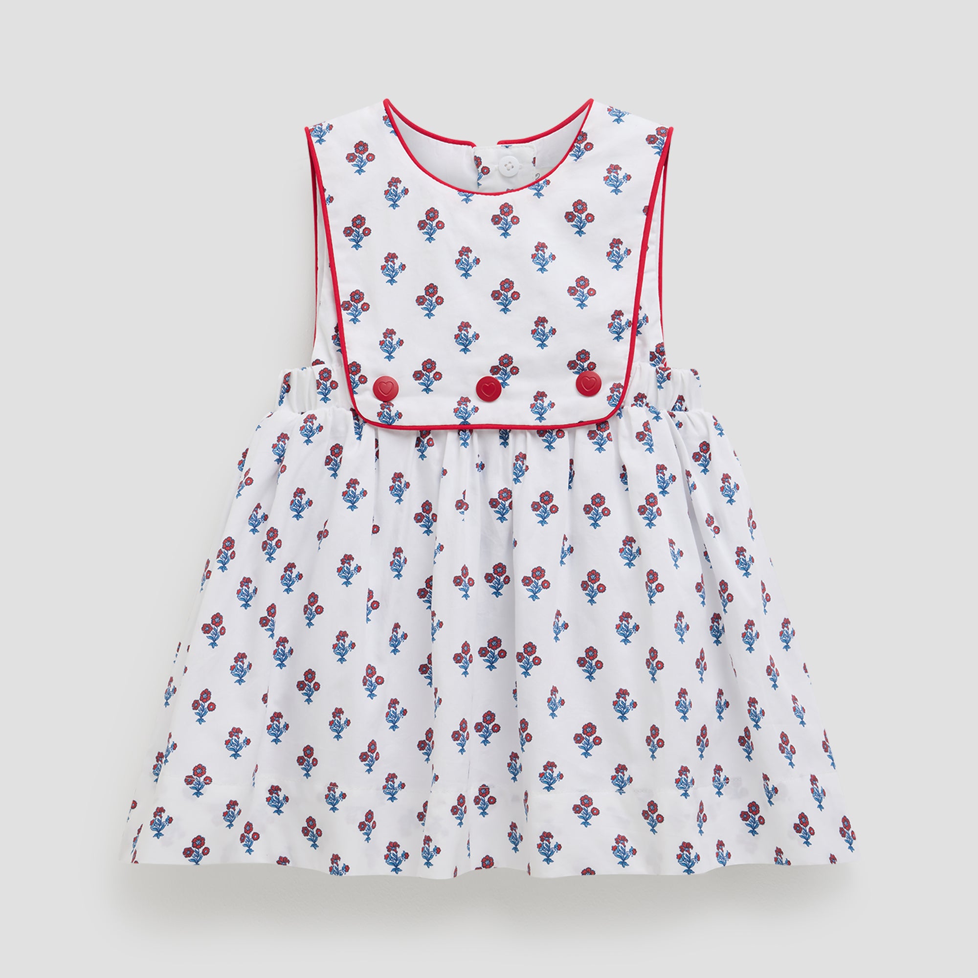 LITTLE WHITE PINAFORE DRESS